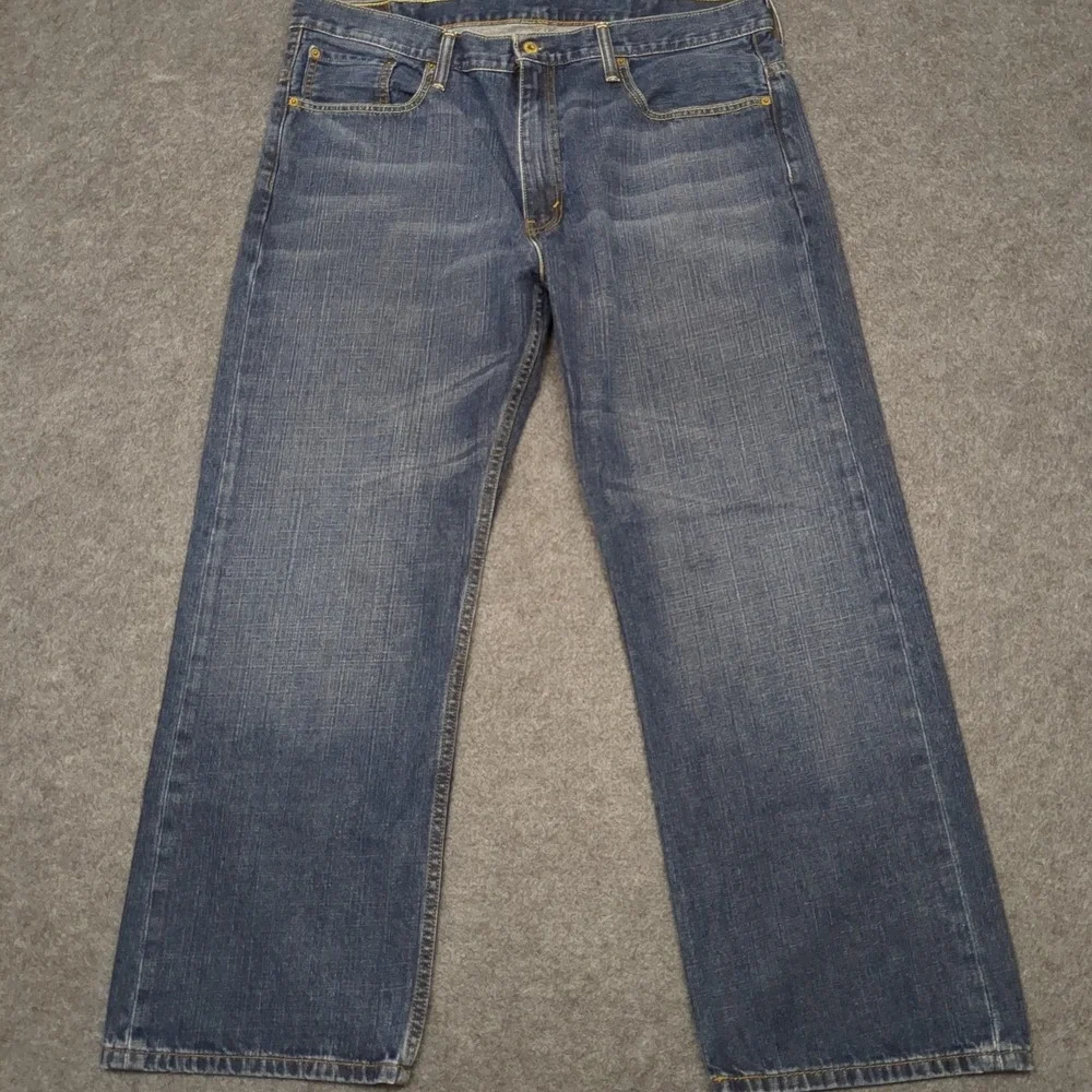 Levi's 569 Jeans Mens‎ W38 L30 Blue Denim Straight Leg Classic Fit